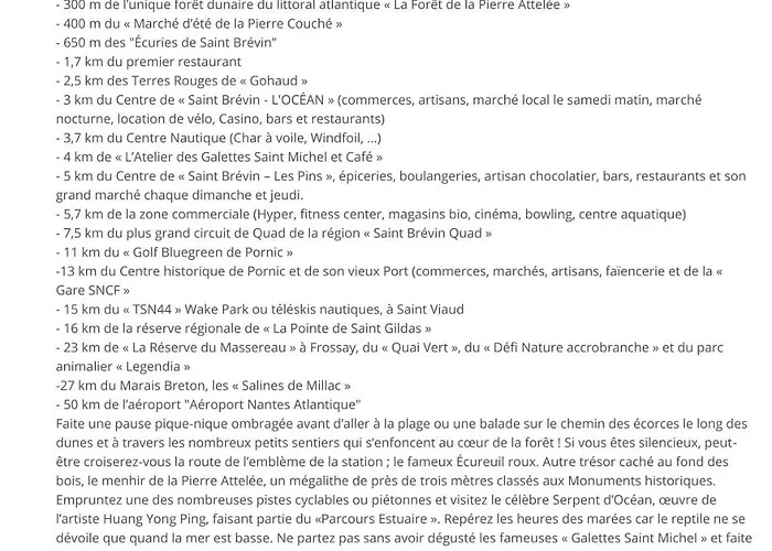 Brévinoise Pour 6 Personnes à 100m De La * Saint-Brevin-les-Pins